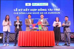 Ký kết hợp đồng tài trợ giữa Sông Lam Nghệ An và Eurosun Việt Nam